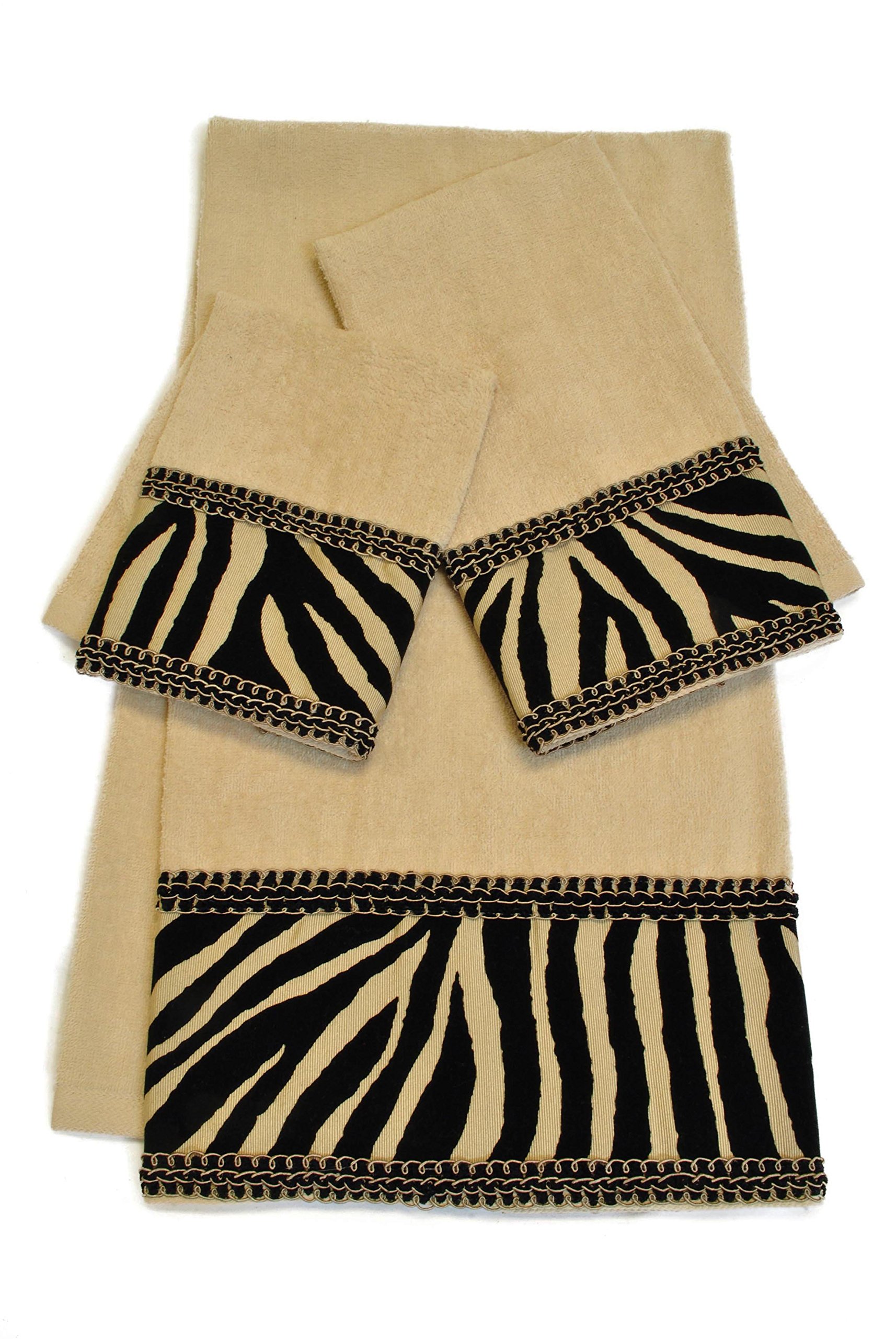 Amazon.com: Sherry Kline Zuma 3 Piece Decorative Embellished Towel
